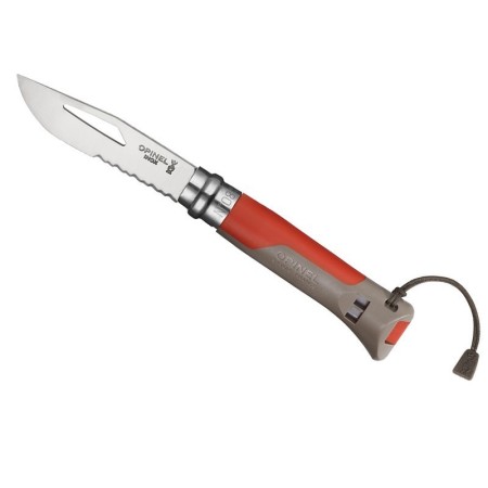 Opinel N°8 Outdoor Terre/Rouge - Couteaux Clic