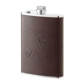 FLASQUE 240ML INOX CUIR DECOR CHASSE