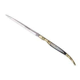 Couteau Stylet façon corne 12 cm