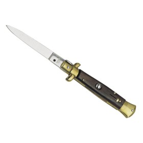COUTEAU AUTOMATIQUE BOIS DE SANTOS CRAN D'ARRET - couteaux clic