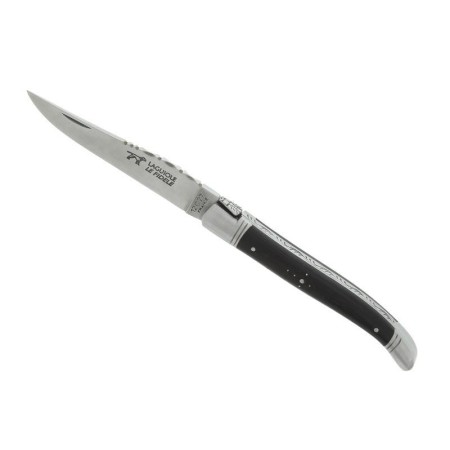 LAGUIOLE LE FIDELE EBENE 12CM INOX - couteaux clic