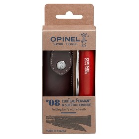 Opinel Baroudeur N°08 Rouge + Etui - Couteaux Clic