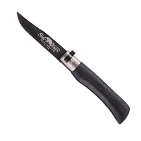 COUTEAU OLD BEAR TOTAL BLACK VIROLE GRISE TAILLE M
