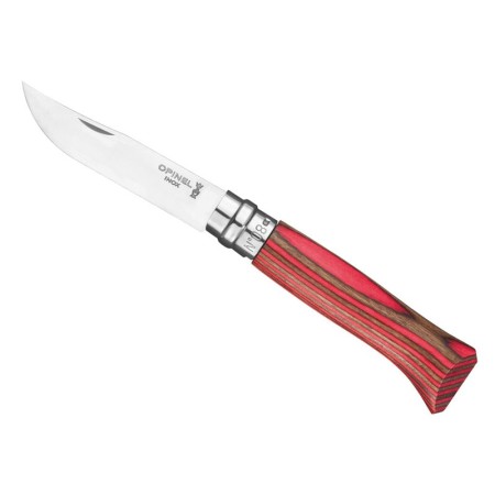 Opinel N°08 Lamellé Rouge
