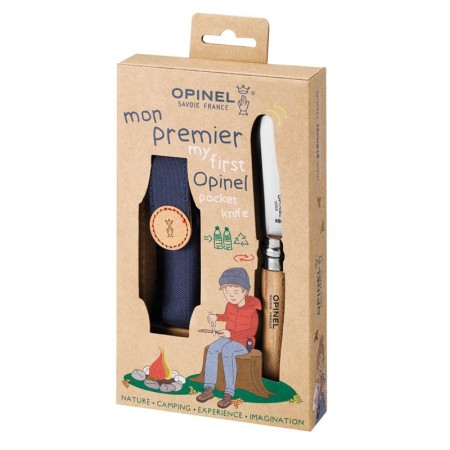 Coffret Mon Premier Opinel Naturel + Etui - Couteaux Clic
