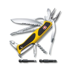 Couteau Suisse Victorinox Ranger Grip Boatsman jaune/noir - Couteaux clic