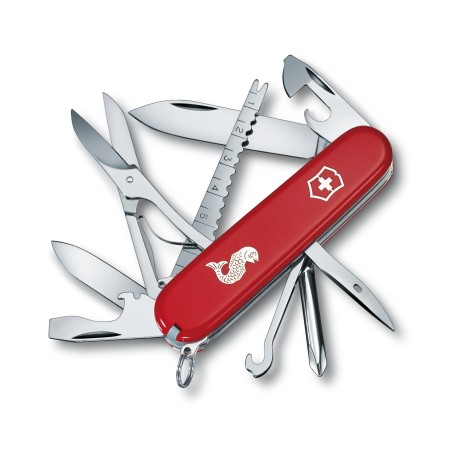 Couteau Suisse Victorinox Fisherman rouge - Couteaux Clic