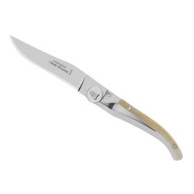 LAGUIOLE DOZORME LINER LOCK CORNE CLAIRE INOX