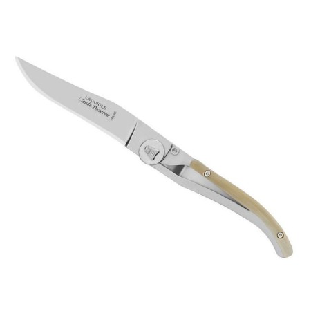 LAGUIOLE DOZORME LINER LOCK CORNE CLAIRE INOX