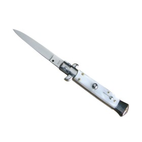 Couteau automatique à cran d'arrêt façon perle 12.5