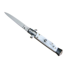 Couteau automatique à cran d'arrêt façon perle 15