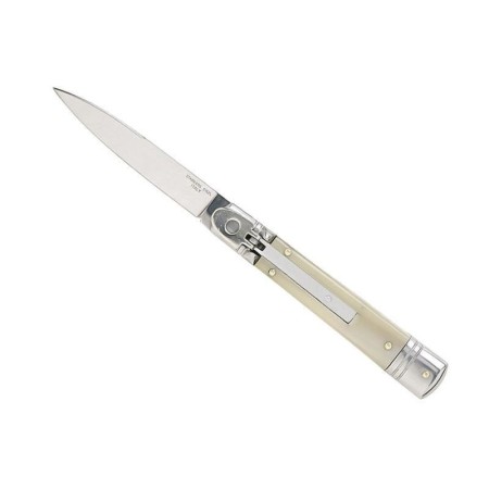 Couteau automatique rétro corne blonde 11 cm